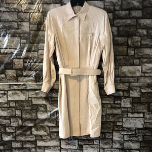 Cream Dress 100% Silk Size 4